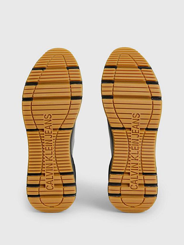 Black Calvin Klein Suede Men Sneakers | PGET-40781