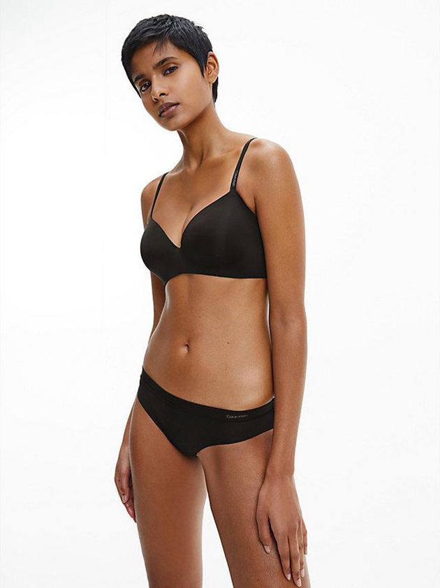 Black Calvin Klein T-Shirt - Calvin Klein Form Women Bra | VANH-12379