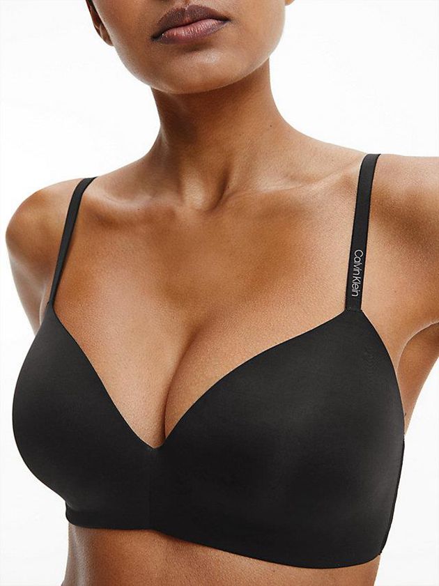 Black Calvin Klein T-Shirt - Calvin Klein Form Women Bra | VANH-12379