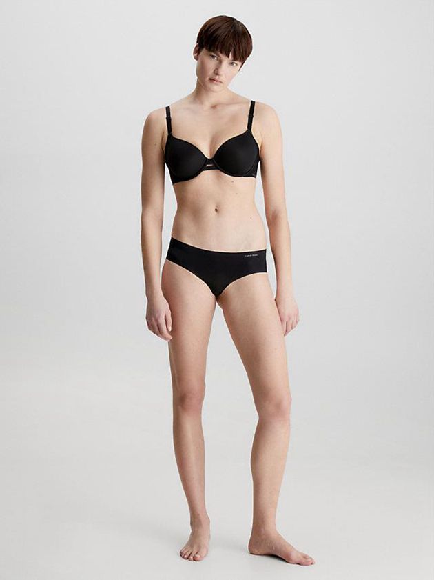 Black Calvin Klein T-Shirt - Invisibles Women Bra | WBPT-10845