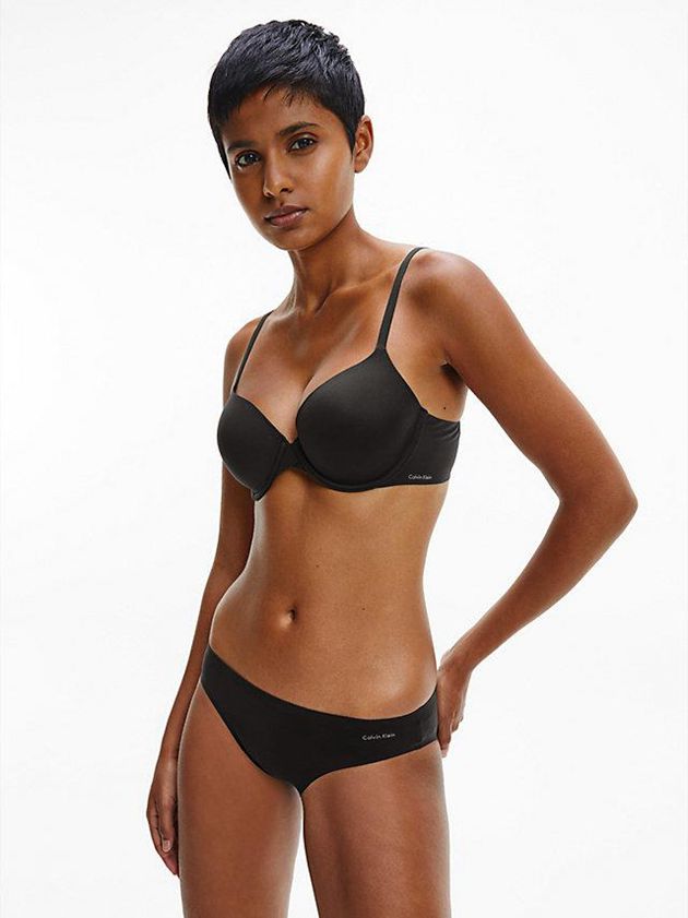 Black Calvin Klein T-Shirt - Perfectly Fit Flex Women Bra | WCUN-38419