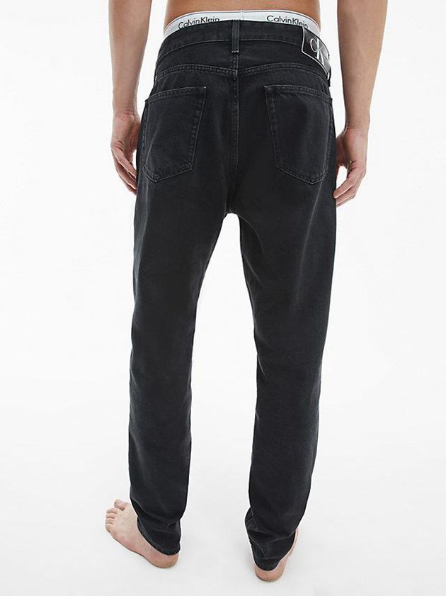 Black Calvin Klein Tapered Men Jeans | IXPQ-19687
