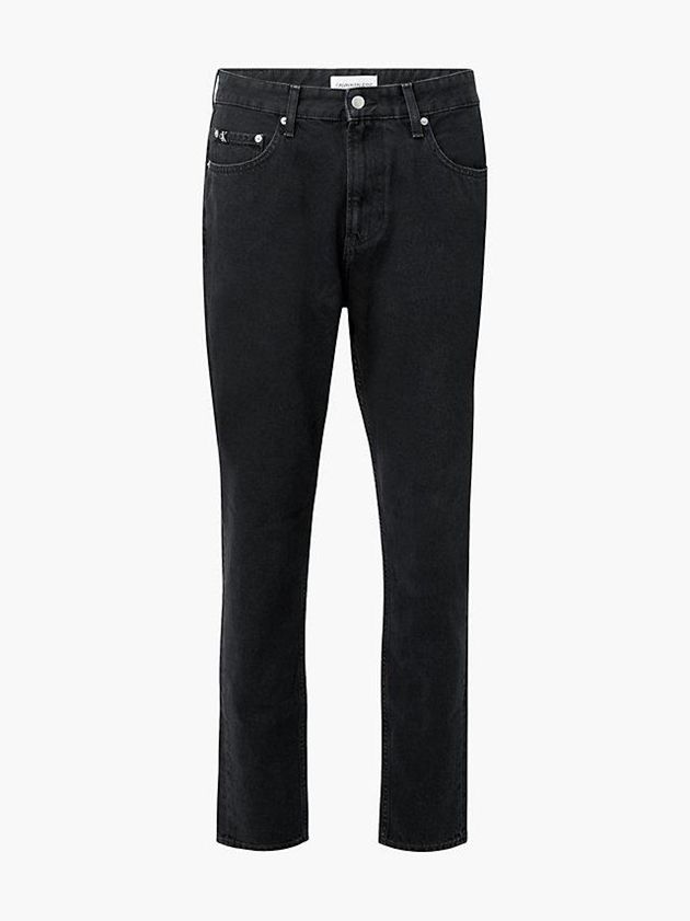Black Calvin Klein Tapered Men Jeans | IXPQ-19687