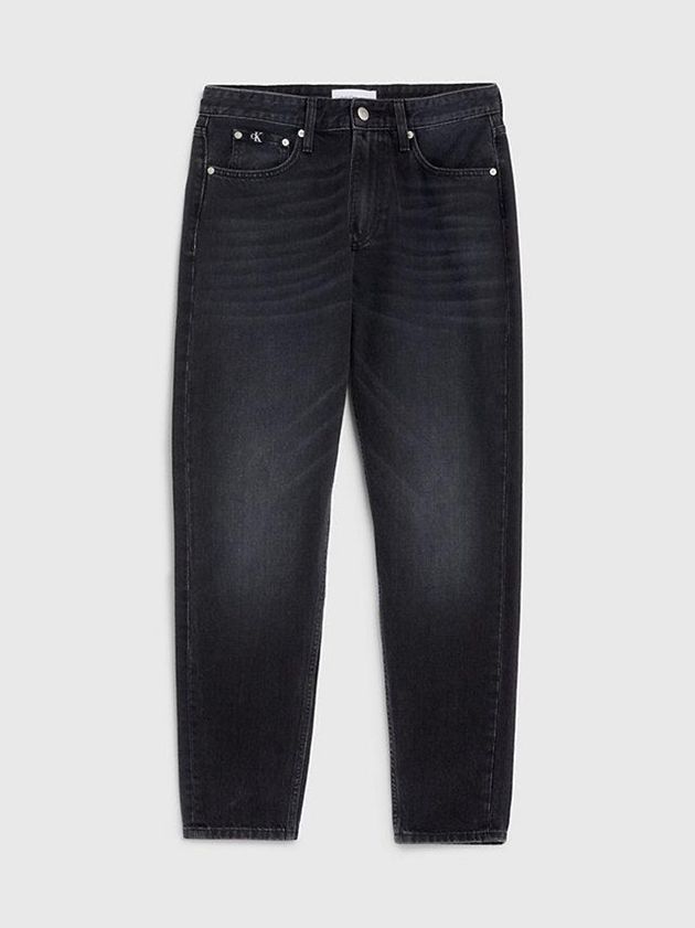 Black Calvin Klein Tapered Men Jeans | JPZH-56208