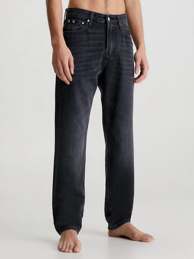 Black Calvin Klein Tapered Men Jeans | JPZH-56208
