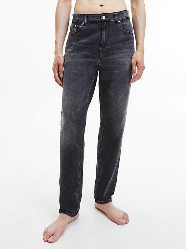 Black Calvin Klein Tapered Men Jeans | VXJL-80149