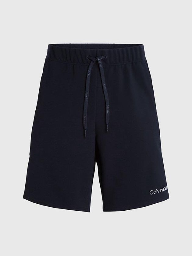 Black Calvin Klein Textured Gym Men Shorts | IELC-91254