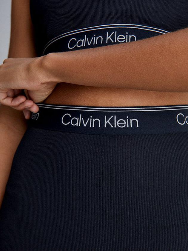 Black Calvin Klein Tight Gym Women Shorts | VGJT-35748