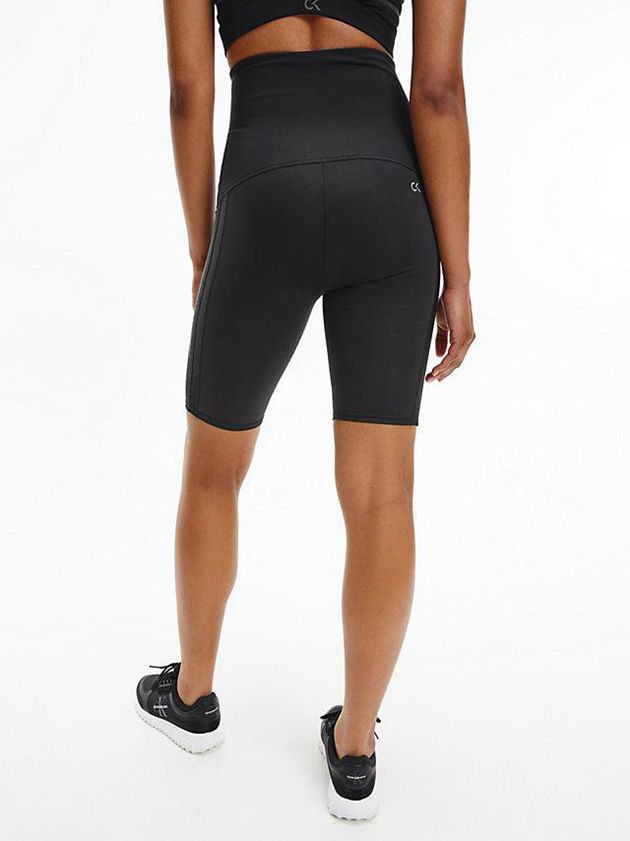 Black Calvin Klein Tight Gym Women Shorts | RJTP-18925