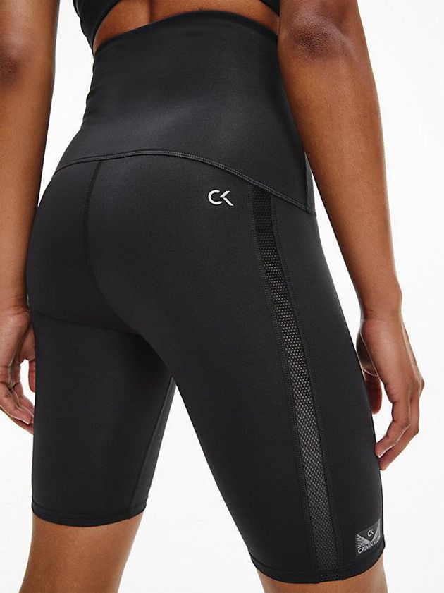 Black Calvin Klein Tight Gym Women Shorts | RJTP-18925