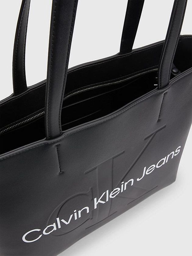 Black Calvin Klein Tote Women Bags | ESUC-20931