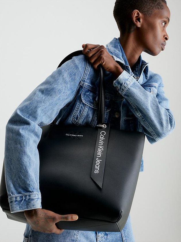 Black Calvin Klein Tote Women Bags | YUXD-45208