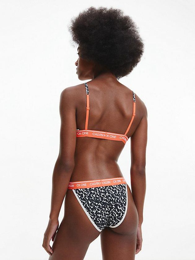 Black Calvin Klein Triangle - CK One Women Bra | LJEU-05642