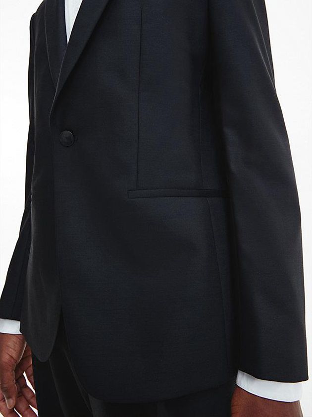 Black Calvin Klein Tuxedo Men Blazer | LQJD-45920