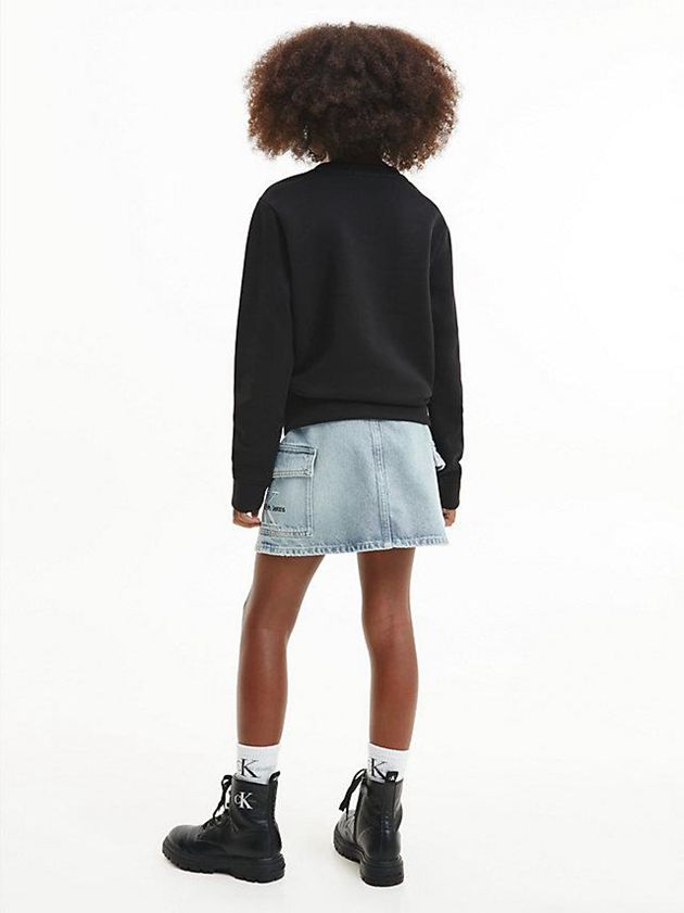 Black Calvin Klein Unisex Boys's Sweatshirt | FKPE-06912