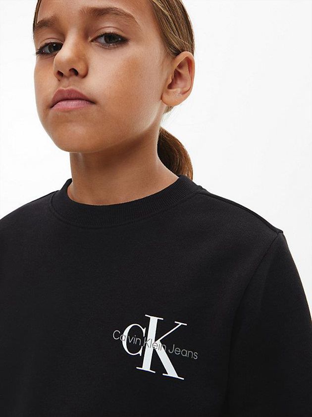 Black Calvin Klein Unisex Boys's Sweatshirt | FKPE-06912