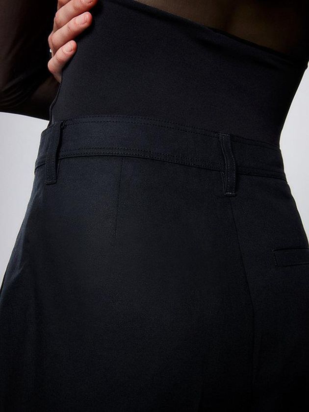 Black Calvin Klein Unisex Cotton Twill Men Pants | FXMK-45708