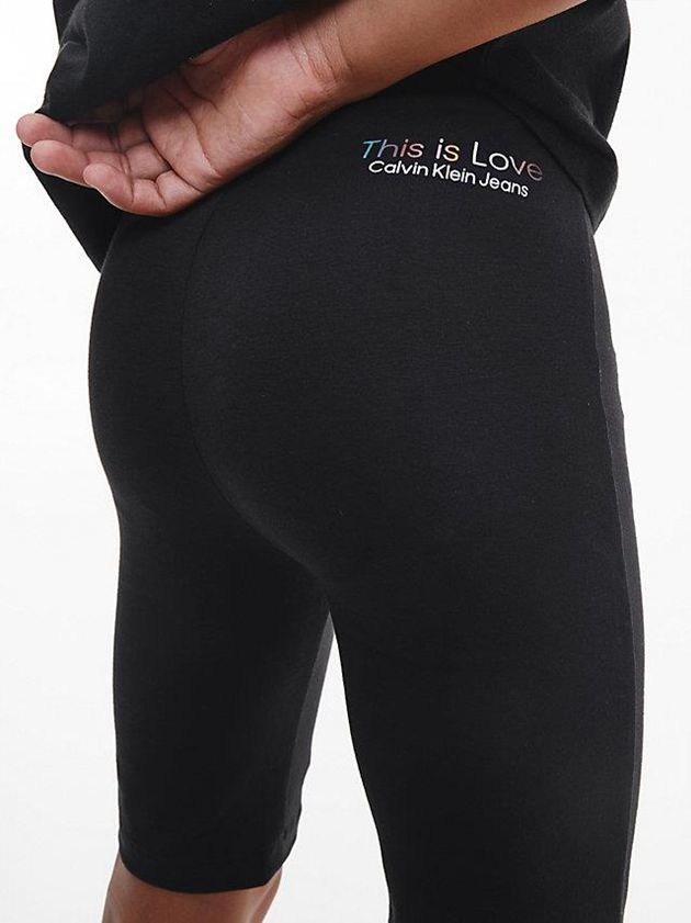 Black Calvin Klein Unisex Cycling - Pride Boys's Shorts | MTFY-03256