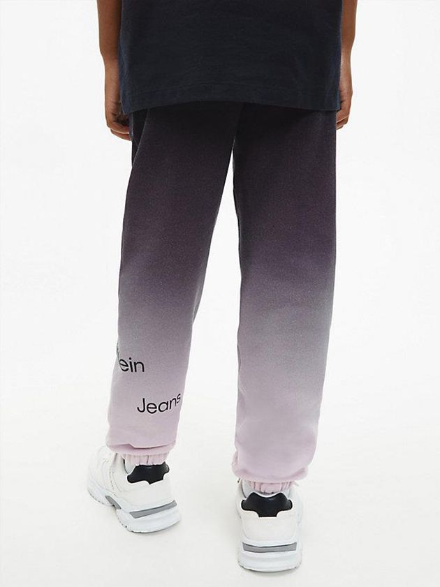 Black Calvin Klein Unisex Gradient Effect Boys's Joggers | CNGD-64370