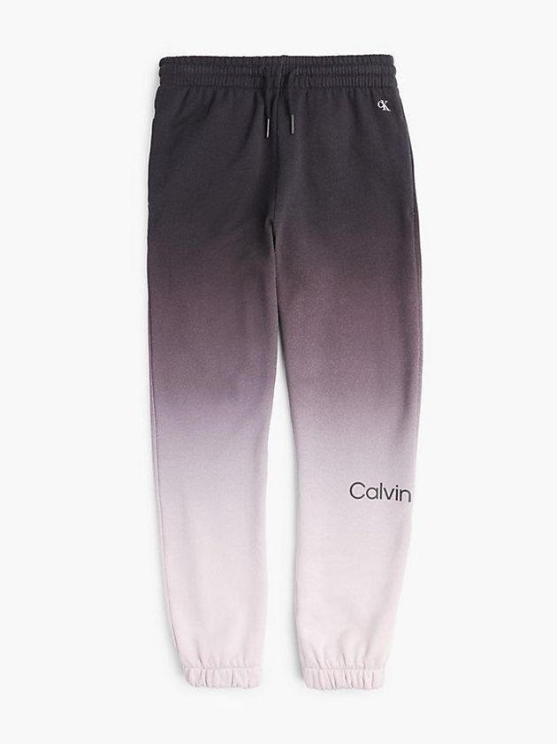 Black Calvin Klein Unisex Gradient Effect Boys's Joggers | CNGD-64370