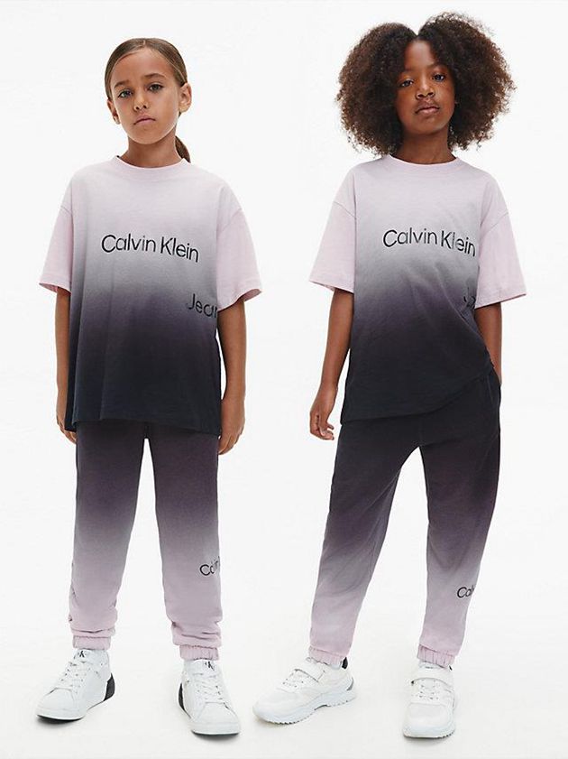 Black Calvin Klein Unisex Gradient Effect Boys\'s Joggers | CNGD-64370
