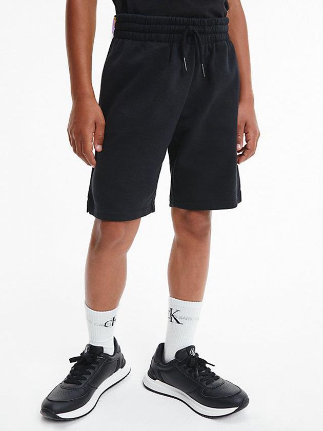 Black Calvin Klein Unisex Jogger Boys's Shorts | OLMS-28354