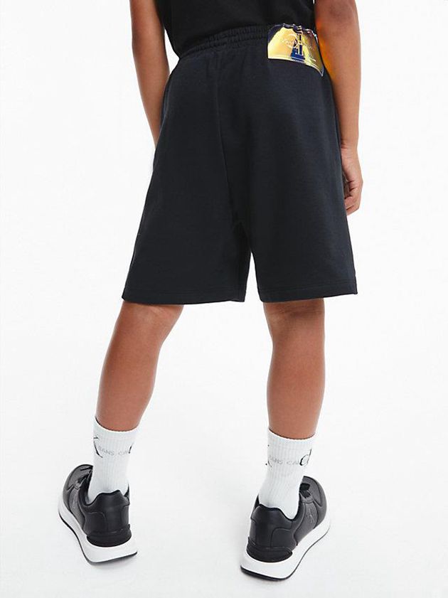 Black Calvin Klein Unisex Jogger Boys's Shorts | OLMS-28354