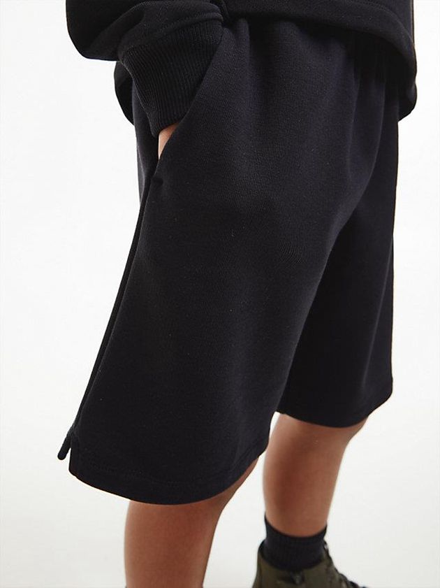 Black Calvin Klein Unisex Jogger Boys's Shorts | OLMS-28354