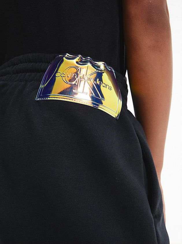 Black Calvin Klein Unisex Jogger Boys's Shorts | OLMS-28354