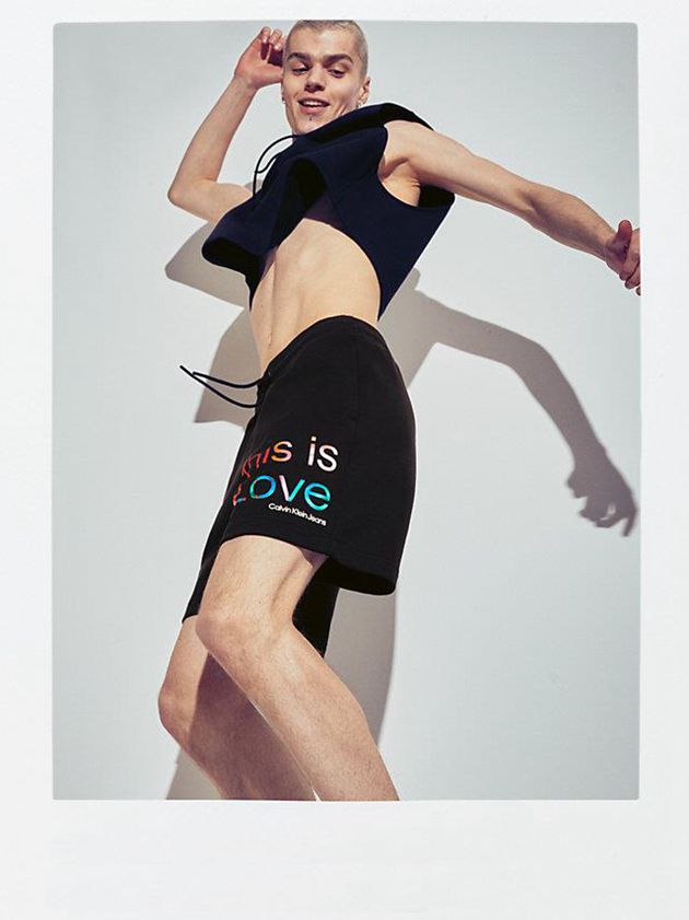 Black Calvin Klein Unisex Jogger - Pride Women Shorts | XEWR-84152