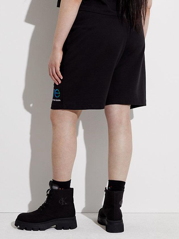 Black Calvin Klein Unisex Jogger - Pride Women Shorts | XEWR-84152