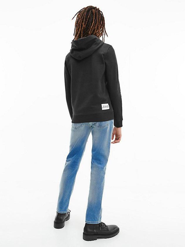 Black Calvin Klein Unisex Logo Boys's Hoodie | DHGZ-45386