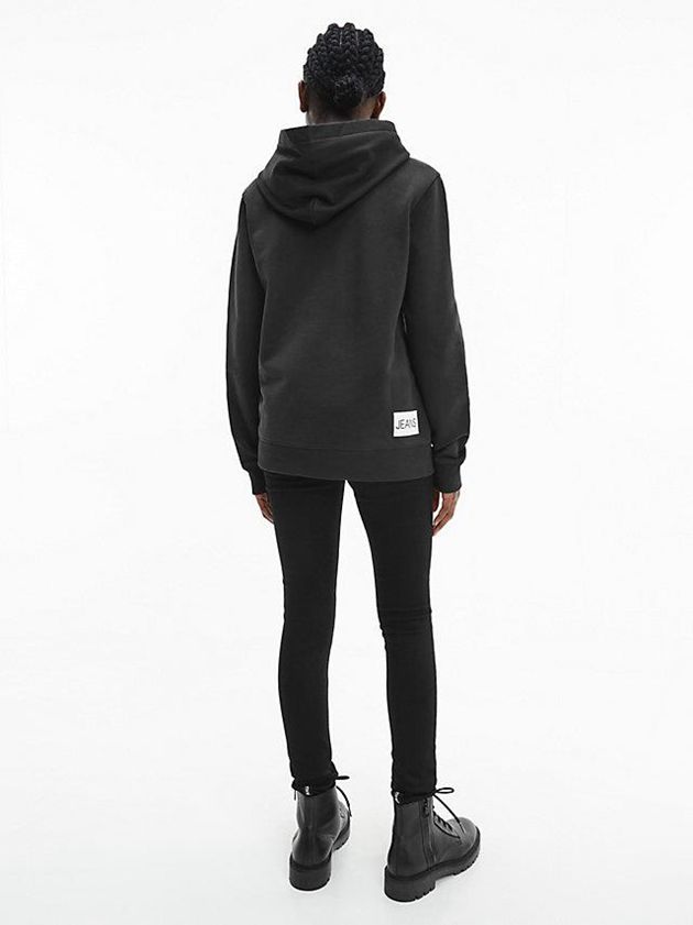 Black Calvin Klein Unisex Logo Boys's Hoodie | DHGZ-45386