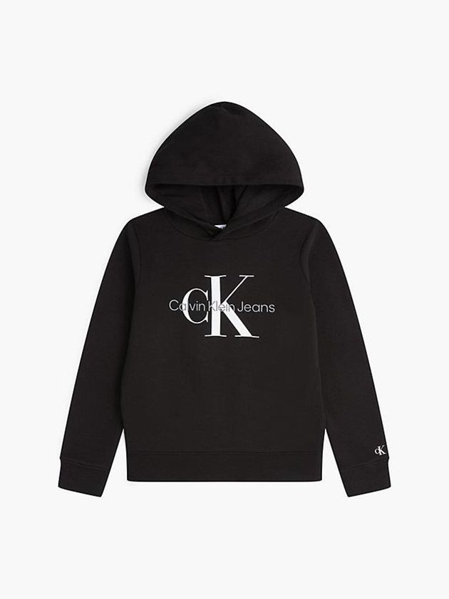 Black Calvin Klein Unisex Logo Boys's Hoodie | HQPT-07451