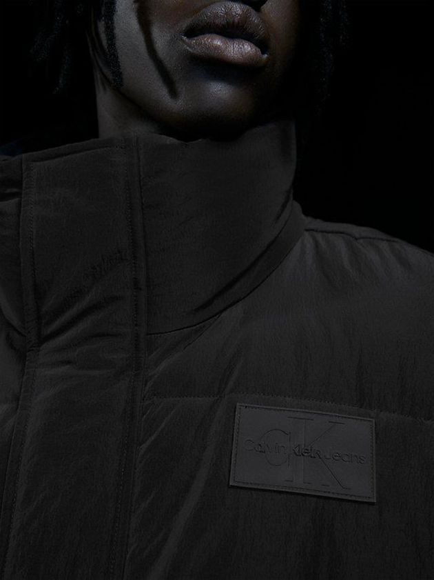 Black Calvin Klein Unisex Oversized Puffer Men Vest | CHZQ-31845