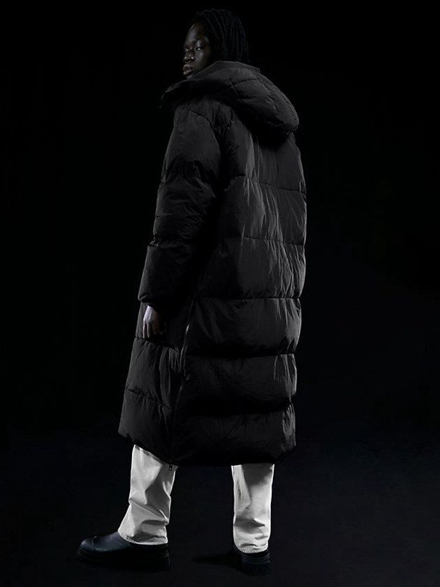 Black Calvin Klein Unisex Padded Puffer Women Coat | UNGK-63724