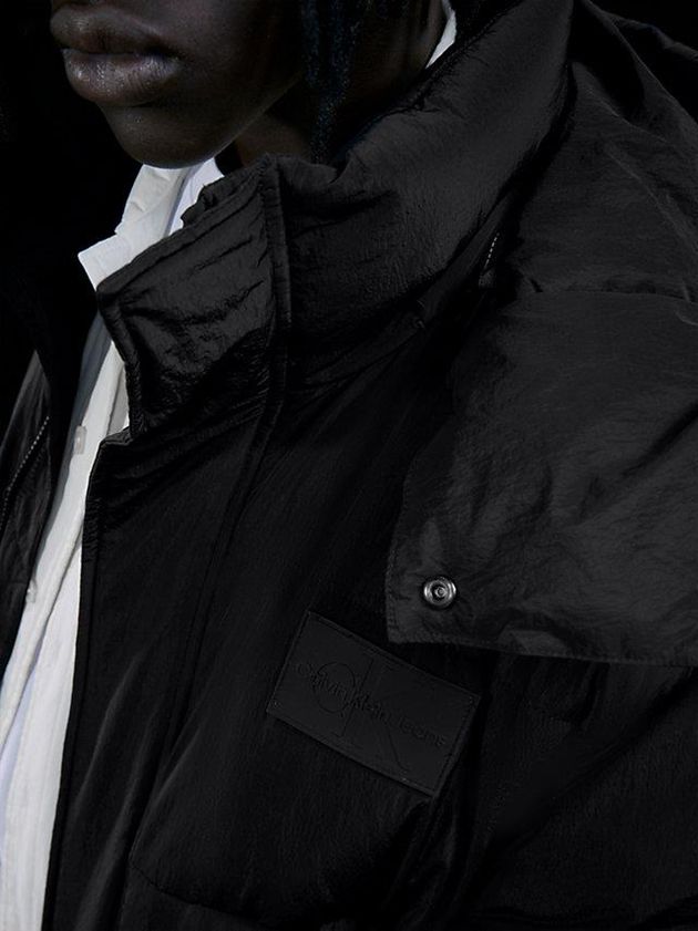 Black Calvin Klein Unisex Padded Puffer Women Coat | UNGK-63724