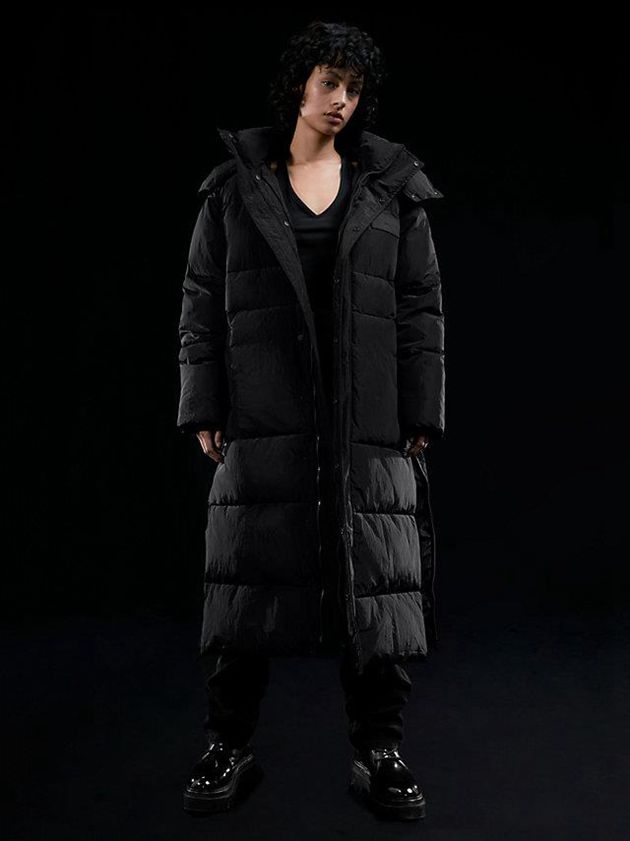 Black Calvin Klein Unisex Padded Puffer Men Coat | ZEYA-01437