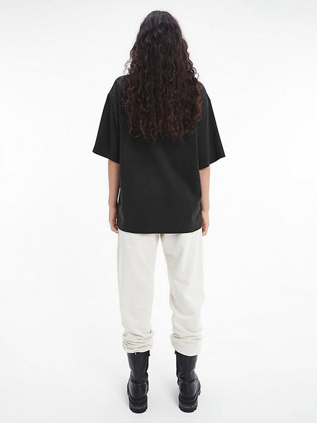 Black Calvin Klein Unisex Printed - CK Standards Men T-Shirt | FMTI-17596