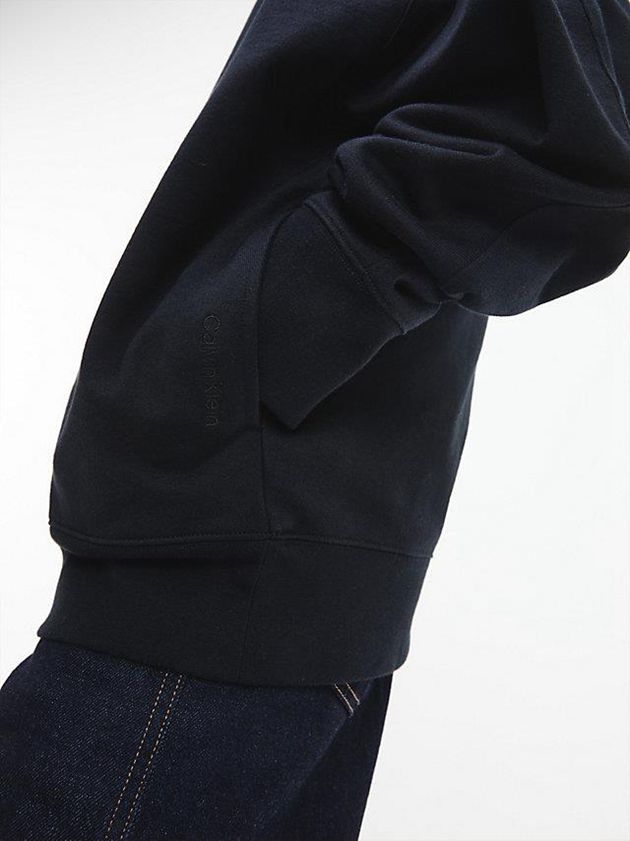 Black Calvin Klein Unisex Relaxed - CK Standards Men Sweatshirt | HXQO-70985