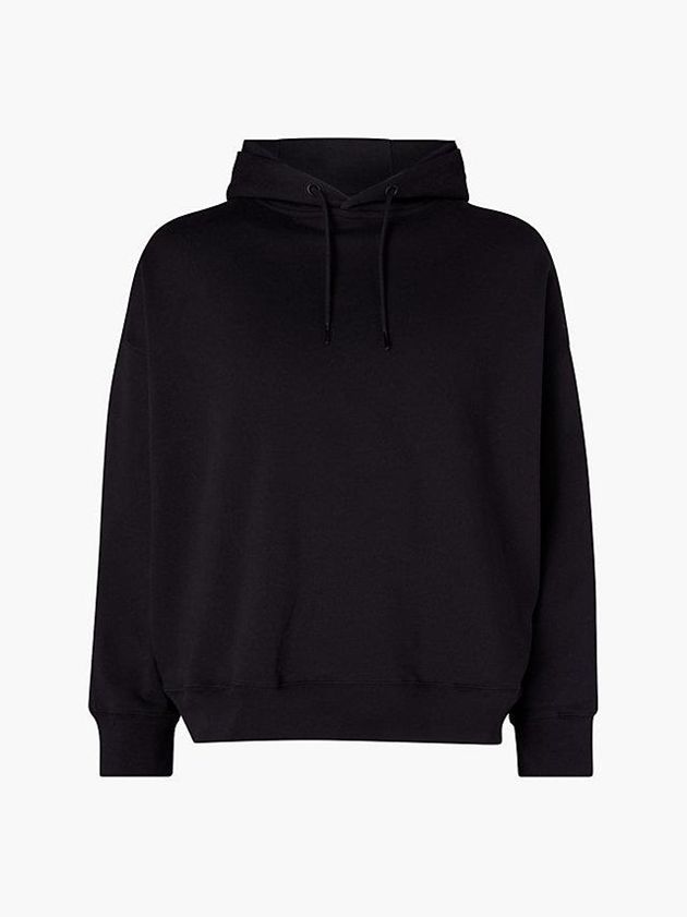 Black Calvin Klein Unisex Relaxed - CK Standards Men Hoodie | CQYA-18032