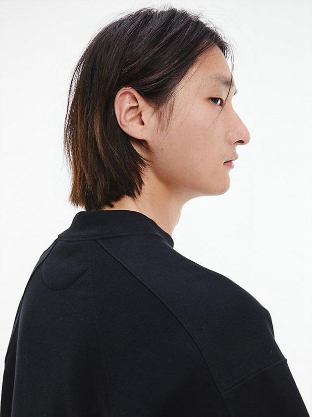 Black Calvin Klein Unisex Short Sleeve - CK Standards Men Sweatshirt | UBAY-43057