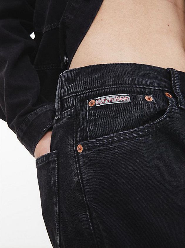 Black Calvin Klein Unisex Straight - CK Standards Women Jeans | JBCY-26409