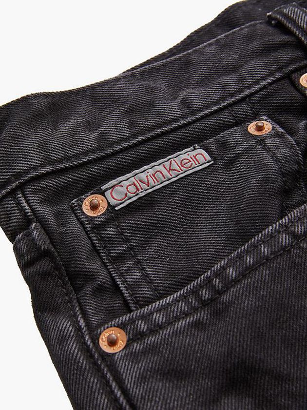 Black Calvin Klein Unisex Straight - CK Standards Women Jeans | RKSL-14903