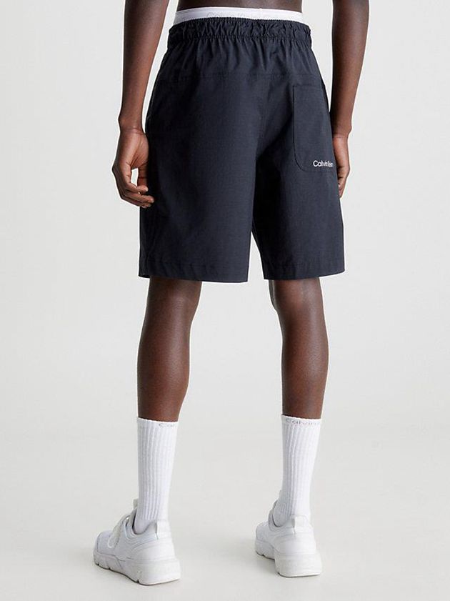 Black Calvin Klein Water-Repellent Gym Men Shorts | IKEG-43259