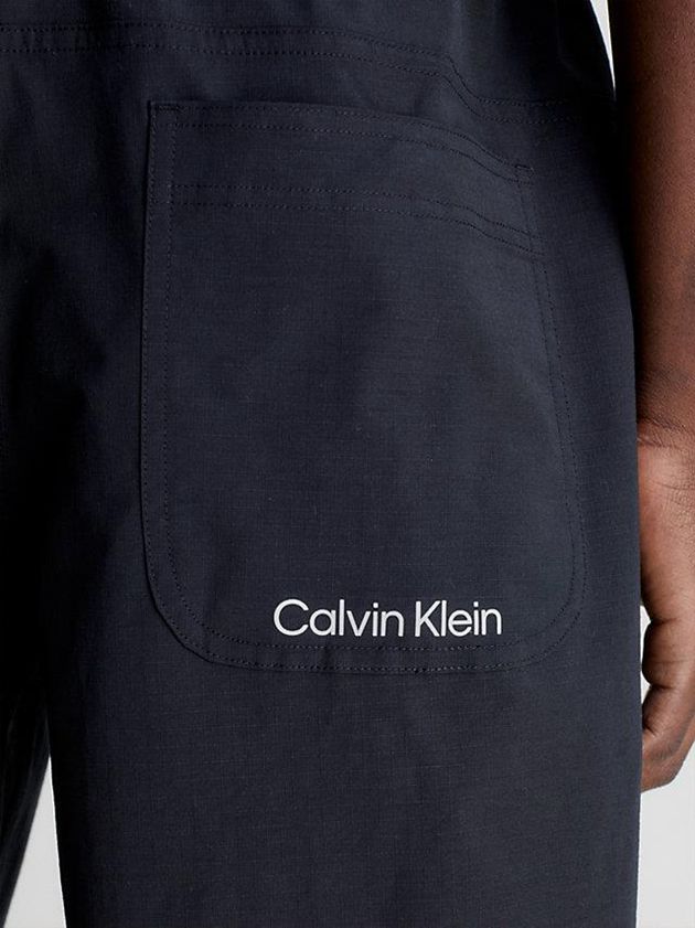 Black Calvin Klein Water-Repellent Gym Men Shorts | IKEG-43259