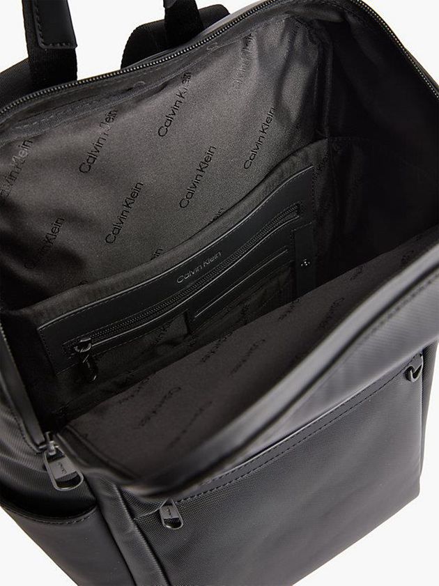 Black Calvin Klein Weather Resistant Business Men Backpack | YRWK-16785