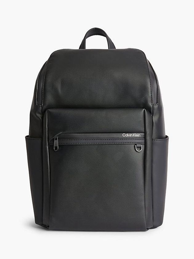 Black Calvin Klein Weather Resistant Business Men Backpack | YRWK-16785