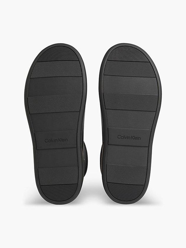 Black Calvin Klein Wedge Rain Women Boots | QLED-45703