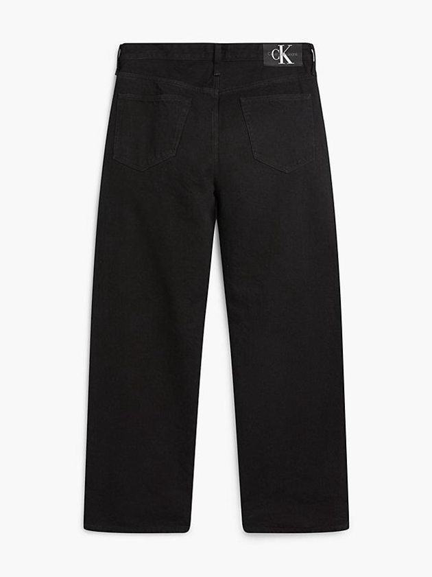 Black Calvin Klein Wide Leg Men Jeans | UJCE-35824